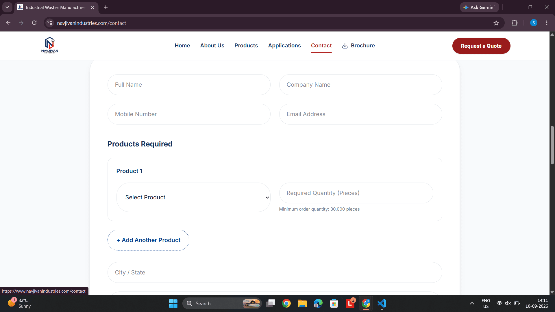 Navjivan Industries website screenshot 4